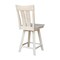 International Concepts Ava Counter Height Stool, with Swivel 24" Seat Height, Unfinished S-132SW - alternate 2